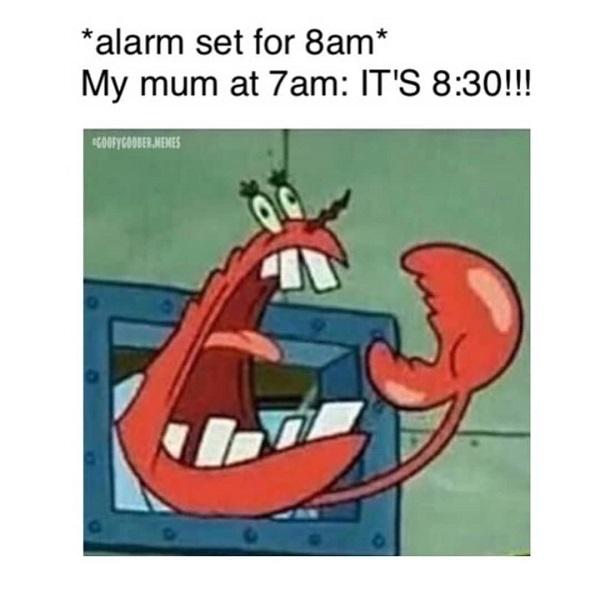 Funny Spongebob alarm set