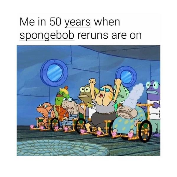 Funny Spongebob meme 50 years