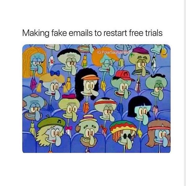 Funny Spongebob meme fake emails