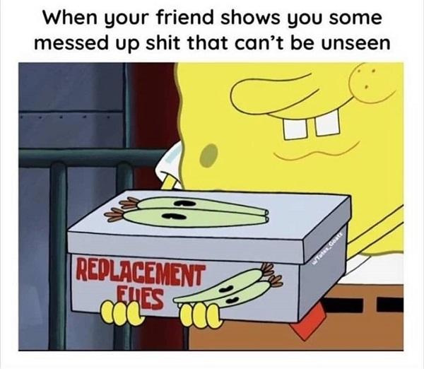 Funny Spongebob meme friend