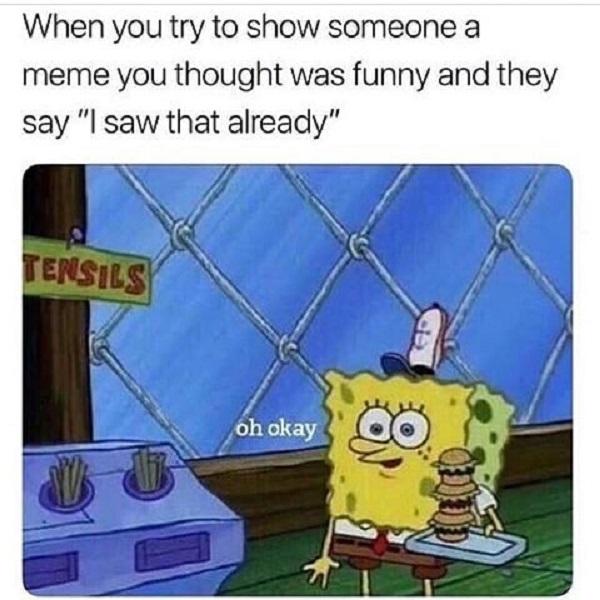 Funny Spongebob meme i saw that