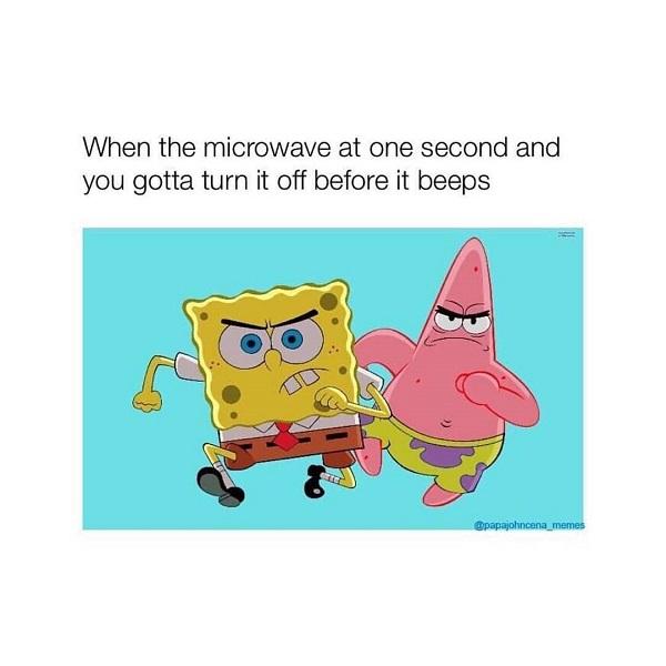 Funny Spongebob meme microwave