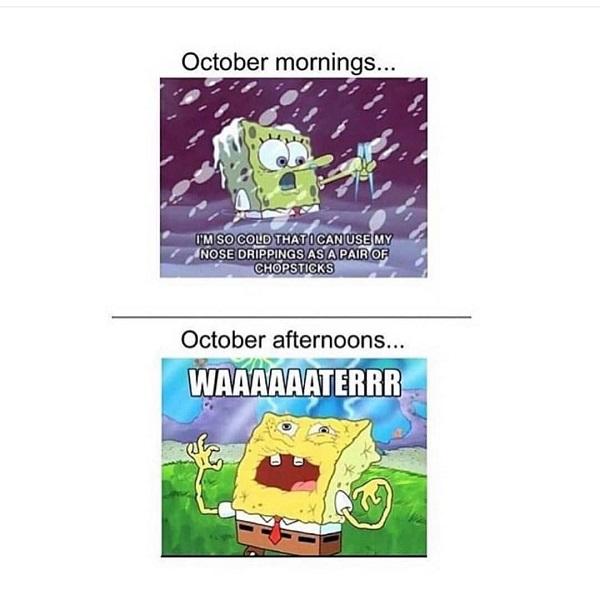 Spongebob meme October