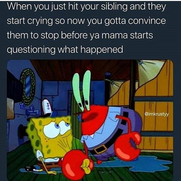 Spongebob meme siblings
