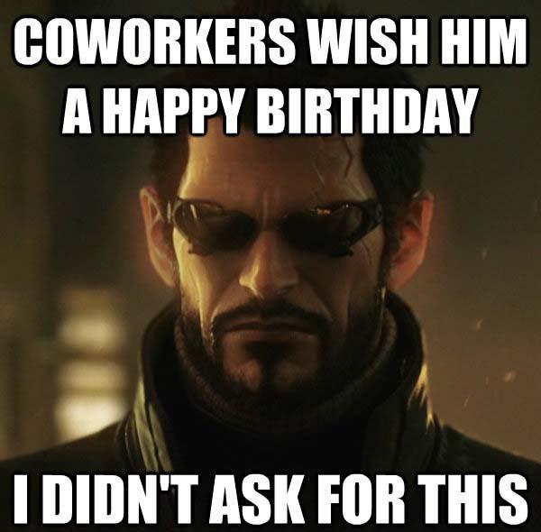 funny happy birthday meme coworker