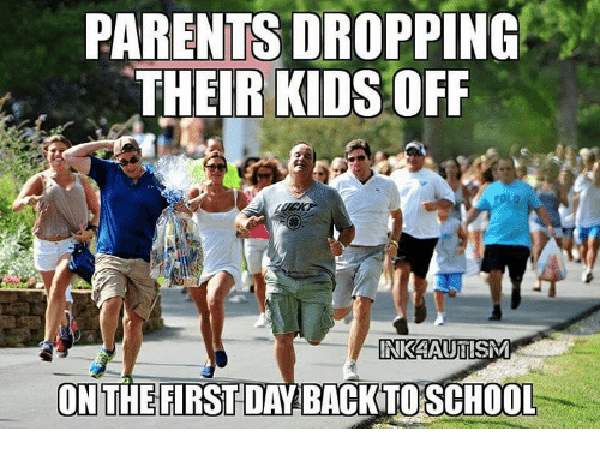 funny parents dropping off student