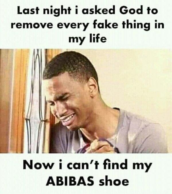 crying meme last night i asked god to remove every fake ting in my life
