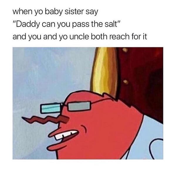 edgy spongebob memes dady can you pass the salt