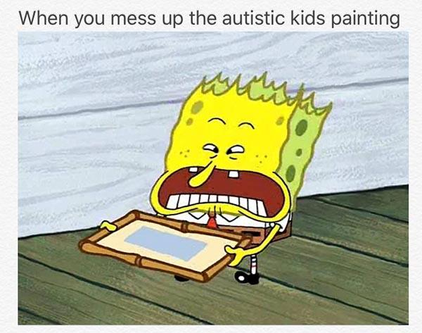 spongebob offensive meme kids painting