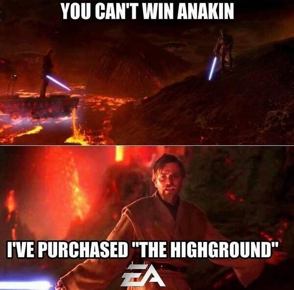 star wars meme EA