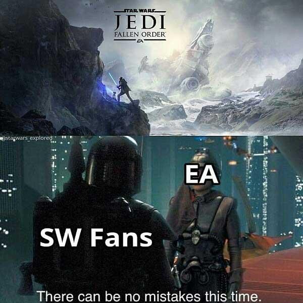 star wars meme ea vs sw fans