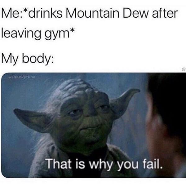 star wars meme gym