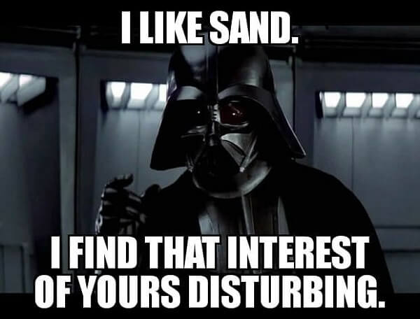 star wars meme i like sand