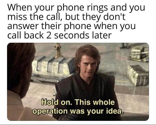 star wars meme phone rings