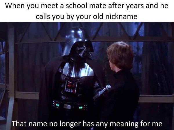 star wars meme school mate