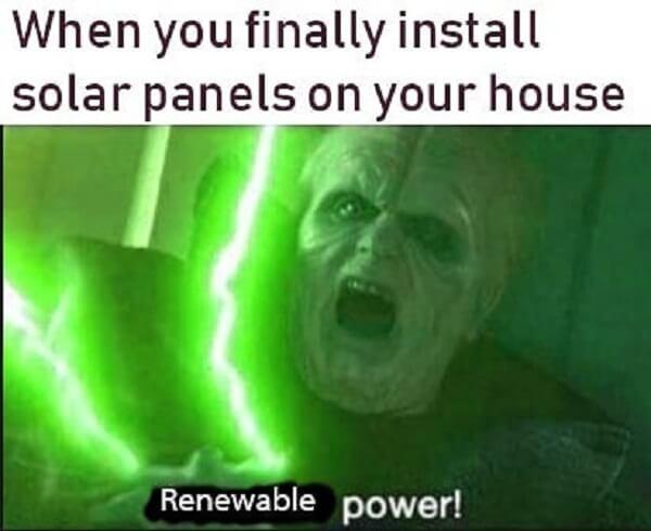 star wars meme solar panel