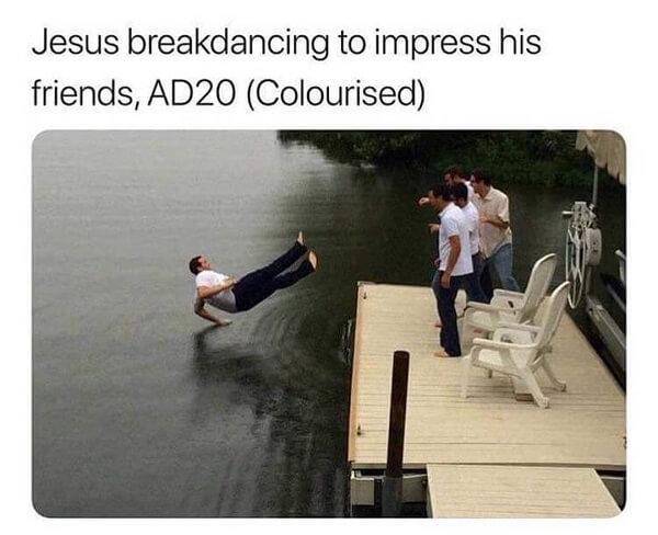 Funny Jesus Meme breaking