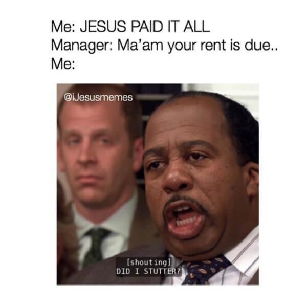 Jesus meme jesus paid it all