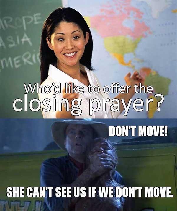 christian meme closing prayer