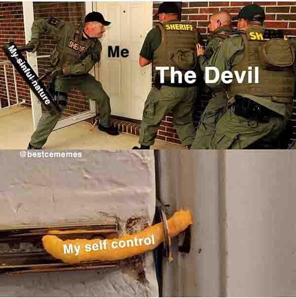 christian meme myself control