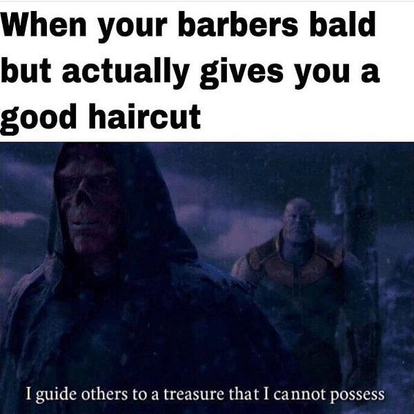 clean memes when your barbers...