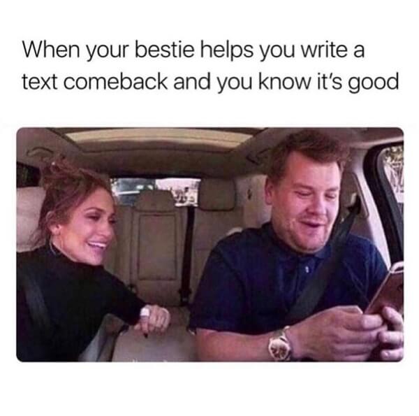 clean memes when your bestie helps you...