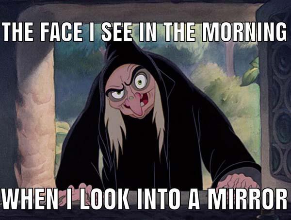 disney meme the face i look in the morning