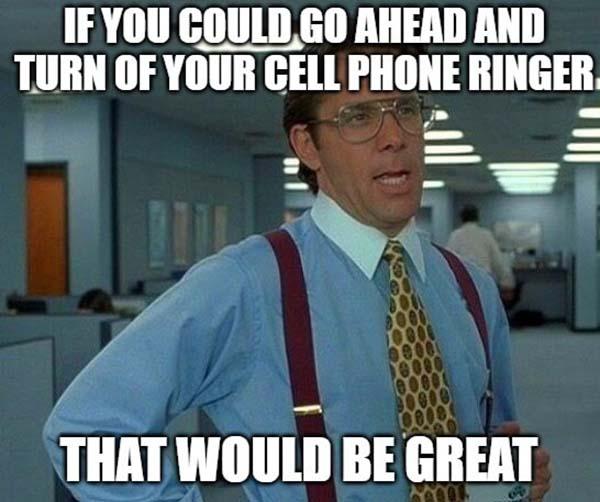 office space meme cell phone ringer