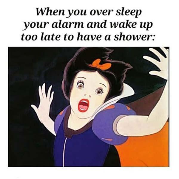 princess meme when you over sleep