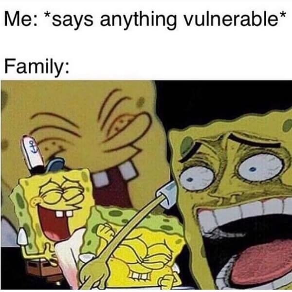 spongebob memes clean says anything vulnerable...