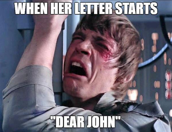 star wars memes clean when the letter start