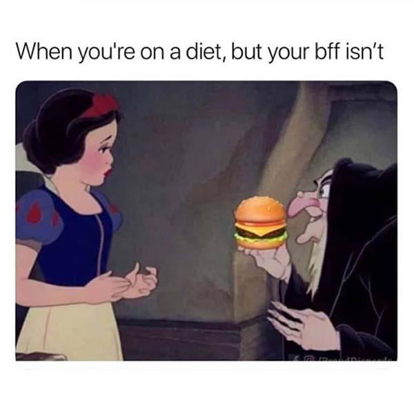 best friend memes when you're on a diet