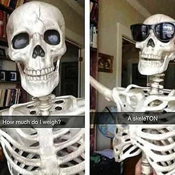 skeleton meme how much do i weigh