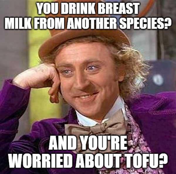 willy wonka meme you drink breast milk from another species