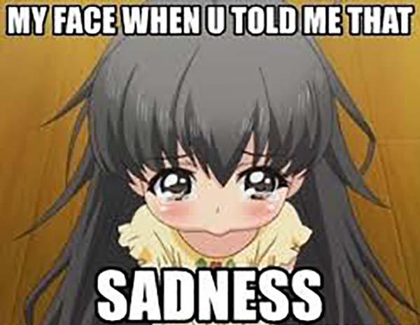 anime meme faces my face when