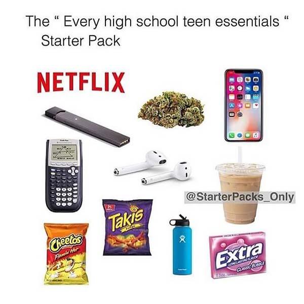 every high school teen essential starter pack