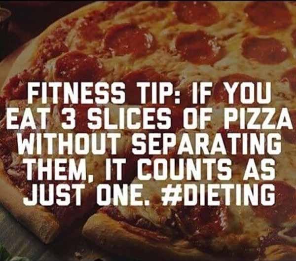 funny fitness pizza meme