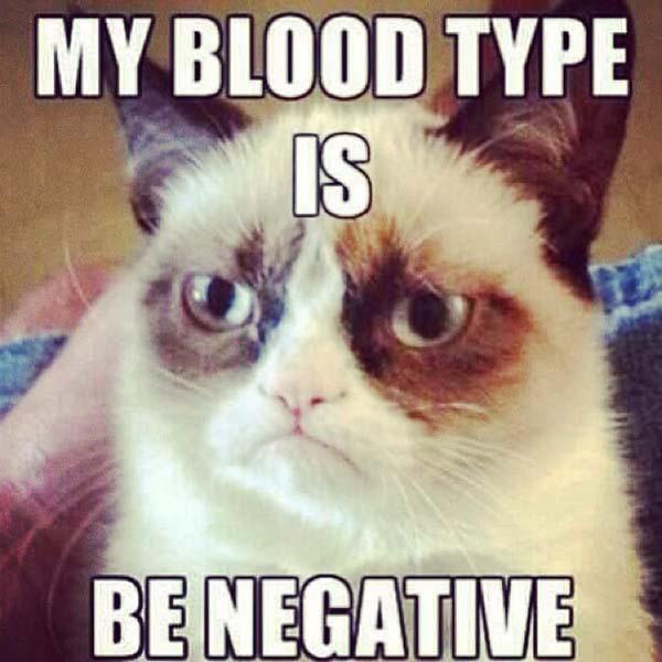 my blood type is be negative
