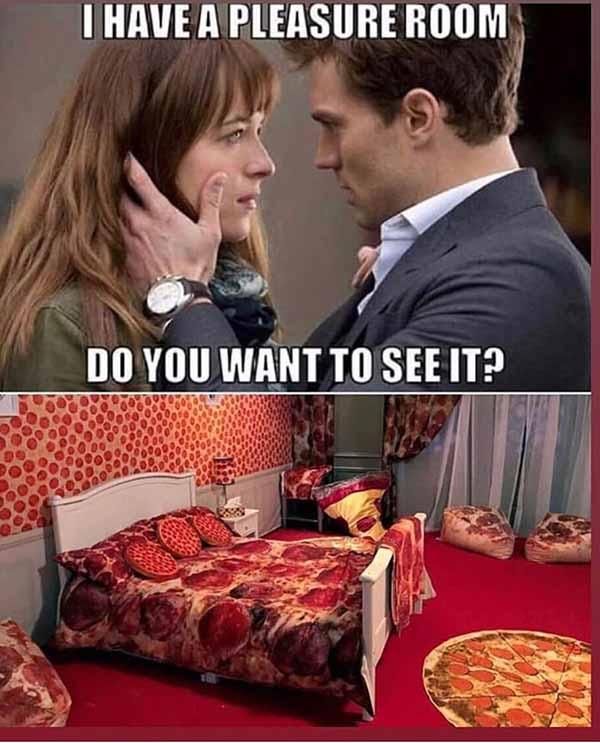 pleasure room... pizza meme