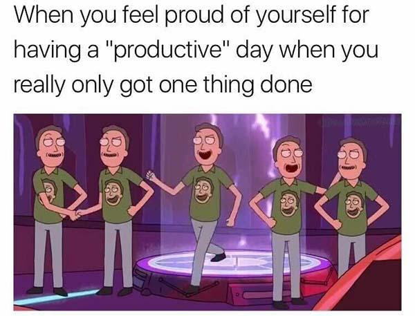 rick and morty memes when you feel proud of yourself...