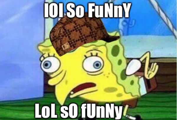 spongebob lol meme