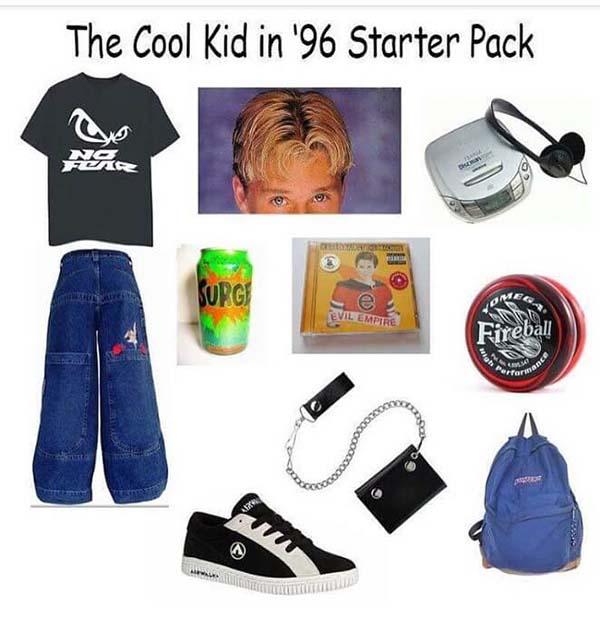 the cool kid in 96 starter pack