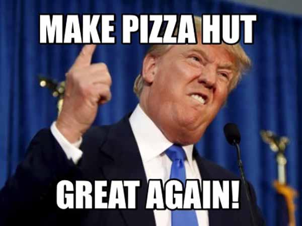 trump pizza hut meme