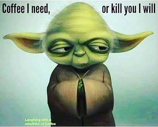 yoda coffee meme