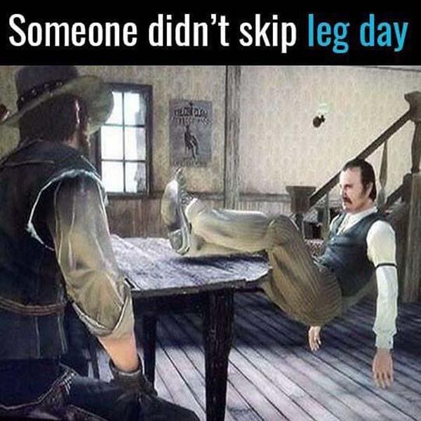 Someone didn't skip leg day
