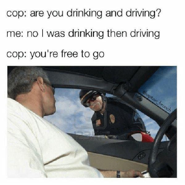 drinking and driving meme