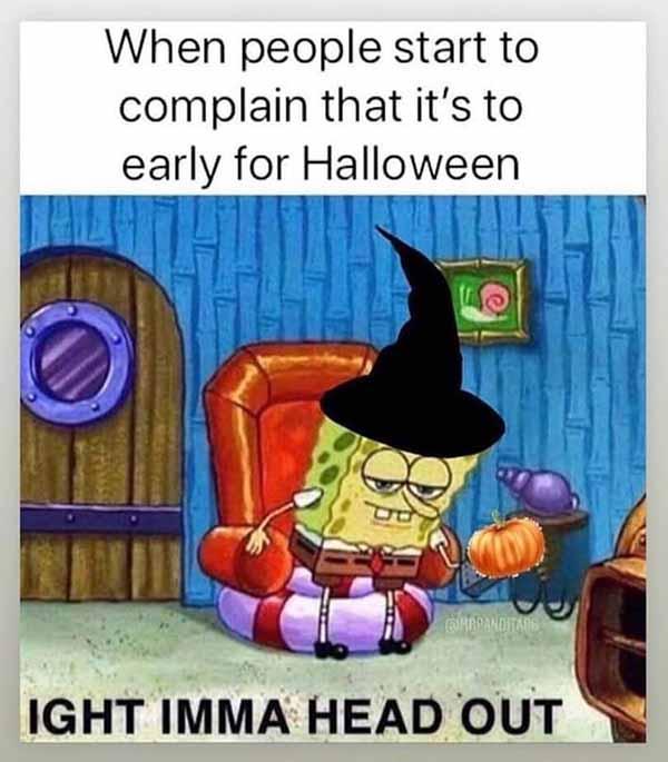 early halloween meme