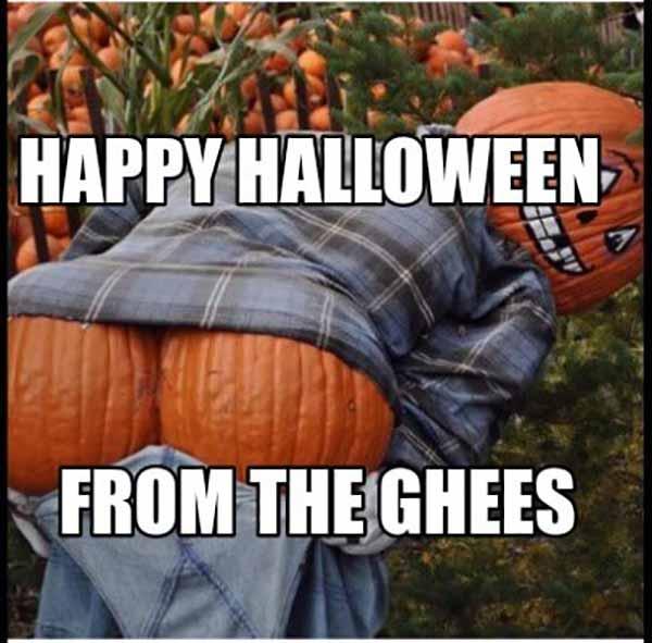 happy halloween meme from the ghees