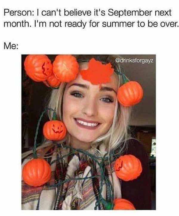 i can't believe it's September next month... halloween meme