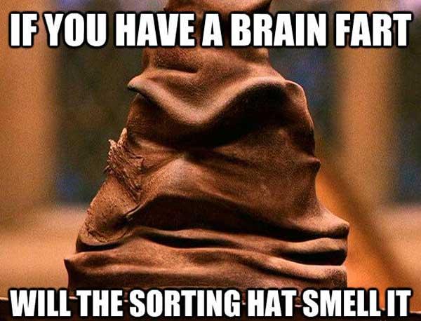 if you have a brain fart...